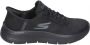 Skechers Flex-Mali Instap Sportschoenen Zwart Black Dames - Thumbnail 2