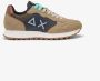 Sun68 Beige Sneakers Bicolor Leer Textiel Beige Heren - Thumbnail 2