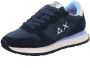 Sun 68 Dames Sneaker Ally Solid Nylon Navy Blue BLAUW - Thumbnail 4