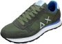 SUN68 Sun 68 Tom Solid Sneakers Heren Groen - Thumbnail 5