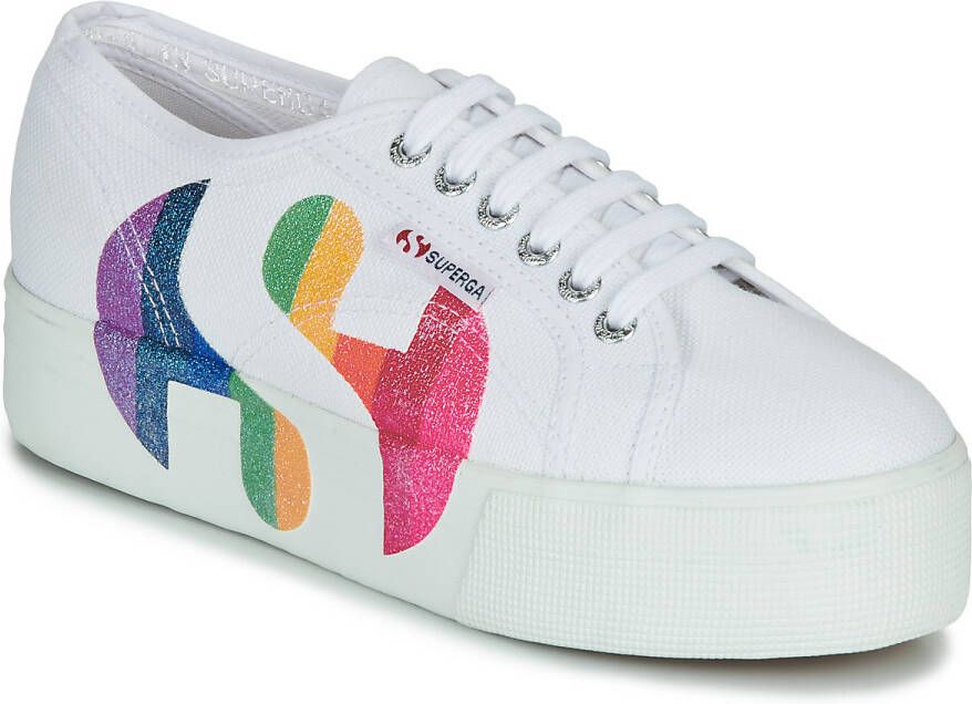 Superga Lage Sneakers 2790-COTWPRINTEDLOGOGLITTER