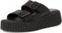 Tamaris Zwarte Open Casual Slippers Vrouwen Black Dames - Thumbnail 3