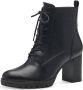 Tamaris ESSENTIALS -Dames Lace Boot Heel-Tamaris Vegan-zwart - Thumbnail 2