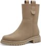 Tamaris Beige Warmgevoerde Dames Enkellaars Beige Dames - Thumbnail 6