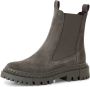 Tamaris dames chelsea boot leren laarzen enkellaars vrouwen leer M2549141 grijs - Thumbnail 2