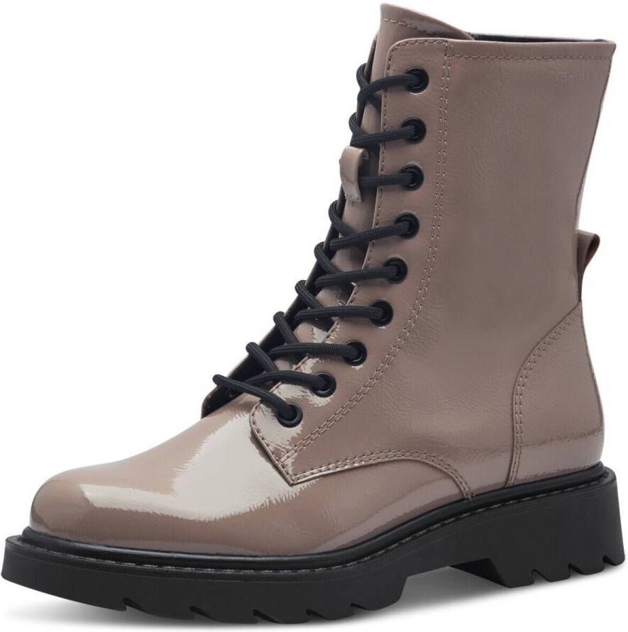 Tamaris Veterschoenen herfstmode blokhak veterschoen met touch it-uitrusting