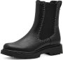 Tamaris Chelsea-boots blokhak enkellaars bikerboots bezet met glanzende studs - Thumbnail 1