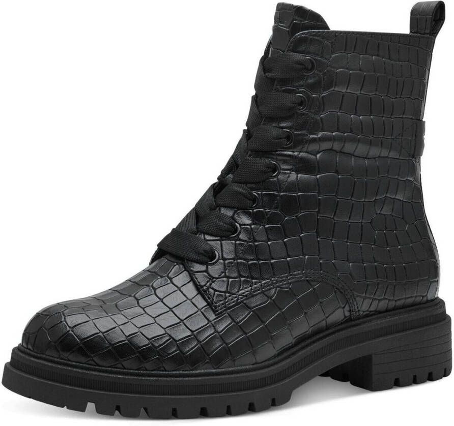 Tamaris Core Dames Laarzen BLACK CROCO