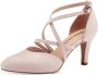 Tamaris Roze Suede Pump met 8cm Hak Pink Dames - Thumbnail 6