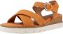 Tamaris Zomer Platte Sandalen Orange Dames - Thumbnail 4