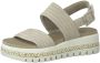 Tamaris Sandalen met hak beige Leer Dames - Thumbnail 18