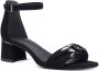 Tamaris Leren hoge hak sandalen Black Dames - Thumbnail 4