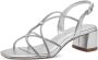 Tamaris Glitter Vegan Hoge Hak Sandalen Gray Dames - Thumbnail 4