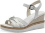 Tamaris Witte Casual Platte Sandalen White Dames - Thumbnail 3