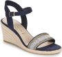 Tamaris Espadrilles blauw Textiel Dames - Thumbnail 3