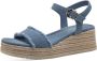 Tamaris Platform sandaal met espadrille look Blue - Thumbnail 5