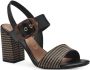 Tamaris Zwarte Casual Open Platte Sandalen Black Dames - Thumbnail 11