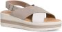 Tamaris Beige Casual Open Platte Sandalen Beige Dames - Thumbnail 3