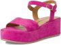 Tamaris Roze Suède Casual Open Sandalen Pink Dames - Thumbnail 3