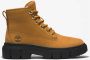 Timberland Grijsveld Leren Veterschoen Hoge Laars Brown Dames - Thumbnail 2