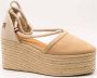 Tommy Hilfiger Espadrilles CLOSED TOE LINEN FLATFORM zomerschoen wig hak met mooie enkelveters - Thumbnail 14