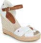 Tommy Hilfiger Highheel sandaaltjes BASIC OPENED TOE HIGH WEDGE zomerschoen sandaal keilhak met subtiele vlagborduursel - Thumbnail 2