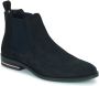 Tommy Hilfiger Blauwe Chelsea Boots Signature Hilfiger Suede Chelsea - Thumbnail 5