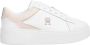 Tommy Hilfiger Witte Whimsy Roze Court Sneakers White Dames - Thumbnail 2