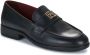 Tommy Hilfiger Klassieke Loafer Zwart Leer Vrouwen Black Dames - Thumbnail 4