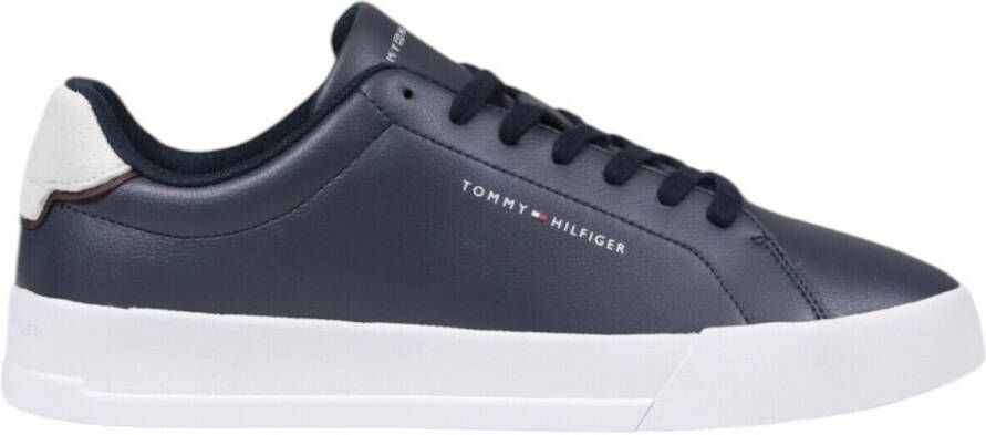 Tommy Hilfiger Nette Schoenen Leren schoenen met rubberen zool en leren voering