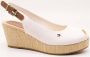 Tommy Hilfiger Sandaaltjes ICONIC ELBA SLING BACK WEDGE zomerschoen sandaal keilhak met jute bekleding - Thumbnail 36