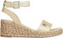 Tommy Hilfiger Beige Sleehak Sandalen met Zilveren Details Beige Dames - Thumbnail 3