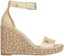 Tommy Hilfiger Beige Sleehak Sandalen met Zilveren Details Beige Dames - Thumbnail 37