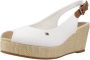 Tommy Hilfiger Sandaaltjes ICONIC ELBA SLING BACK WEDGE zomerschoen sandaal keilhak met jute bekleding - Thumbnail 35