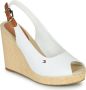 Tommy Hilfiger Sandaaltjes ICONIC ELBA SLING BACK WEDGE zomerschoen sandaal keilhak met jute bekleding - Thumbnail 33