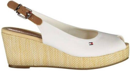 Tommy Hilfiger Sandalen Womens Wedge Slingback Sandalen Wit