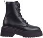 Tommy Jeans Chunky Lace-Up Enkellaarzen Black Dames - Thumbnail 2