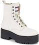 Tommy Jeans Witte Rits Enkellaarzen White Dames - Thumbnail 2