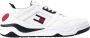 Tommy Hilfiger Sportieve witte vetersneakers met contrastdetails en logoprint Multicolor Heren - Thumbnail 3