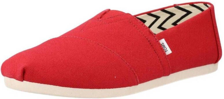 TOMS Espadrilles RED RECYCLED COTTON CANVAS