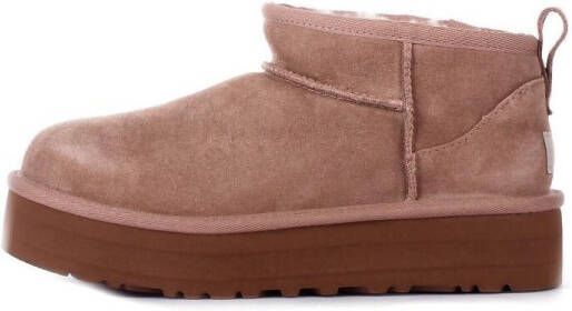 Ugg Classic Ultra Mini Platform-laars voor kinderen in Beige