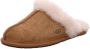 Ugg Bruine Suède Scuff Sis Pantoffel met Shearling Kraag Brown Dames - Thumbnail 2