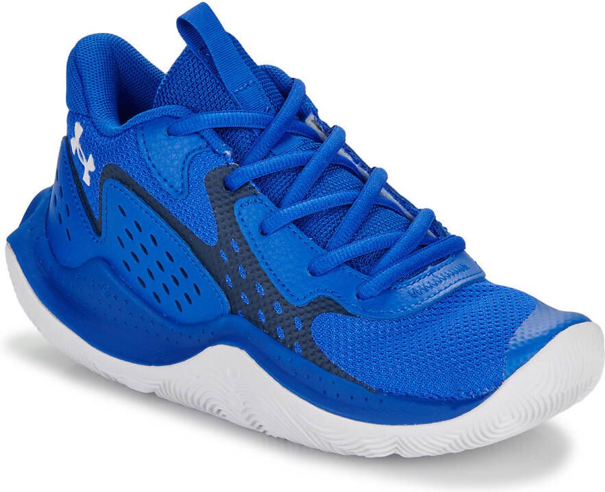 Under Armour Basketbalschoenen Grade School Jet '23 Team Royal Midnight Marineblauw Wit 36.5