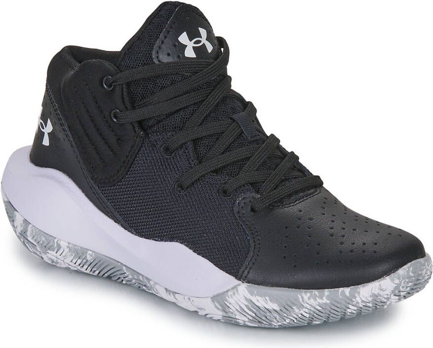 Under Armour Basketbalschoenen Grade School Jet '21 Zwart Wit Wit 35.5