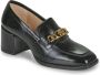 Unisa Megan Loafers Instappers Dames Zwart - Thumbnail 4