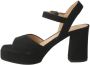 Unisa Odran Sandalen Dames Zwart - Thumbnail 2