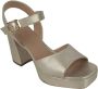 Bruin Tinten Strappy Sandals Odran Sandalen Dames Goud - Thumbnail 2