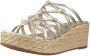 Unisa Platform Wedges Sandalen Yellow Dames - Thumbnail 3