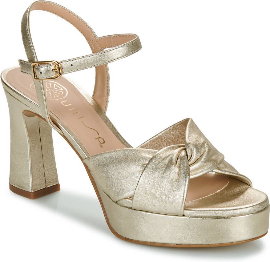 Unisa Sandalette van leer met metallic finish - Foto 4