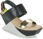 United Nude Bronze Sleehak Sandaal Vrouw Leer Black Dames - Thumbnail 2